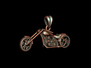 Motorcycle chopper pendant 3d Modelo de impresión 3D