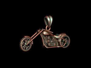 Motorcycle chopper pendant 3d 3D Print Model