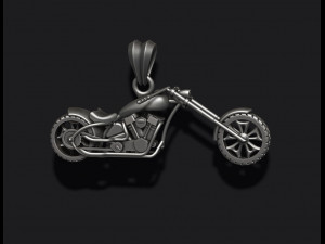 Motorcycle chopper pendant 3d Modelo de impresión 3D