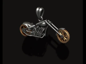 Liontin helikopter sepeda motor 3d Model Cetak 3D