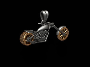 Motorcycle chopper pendant 3d 3D 打印模型