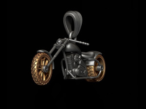 Motorcycle chopper pendant 3d 3D 打印模型