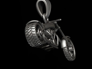 Motorcycle chopper pendant 3d 3D 打印模型