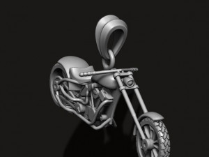 Motorcycle chopper pendant 3d 3D 打印模型