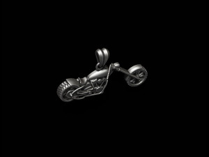 Motorcycle chopper pendant basrelief 3D-Druckmodell