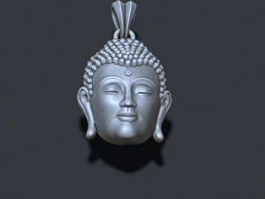 Buddha head pendant 3D Print Model