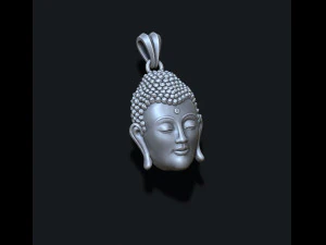 Buddha head pendant 3D Print Model