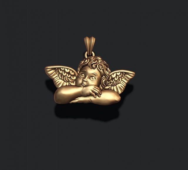 Dreaming angel v2 3D-Druckmodell .c4d .max .obj .3ds .fbx .stl .blend 
