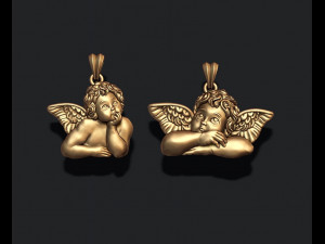 Dreaming angel pendants pack 3D 프린트 모델
