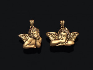 Dreaming angel pendants pack 3D 프린트 모델