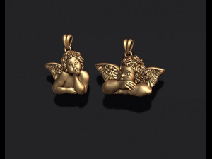 Dreaming angel pendants pack 3D 프린트 모델