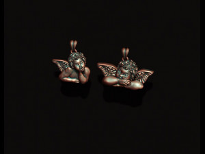 Dreaming angel pendants pack 3D 프린트 모델