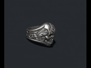 Mason skull ring 3D प्रिंट मॉडल