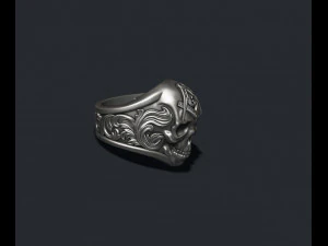 Mason skull ring 3D Print Model