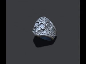 Mason skull ring 3D Print Model