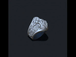 Mason skull ring 3D Print Model