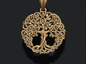 Celtic tree of life pendant Modelo de impresión 3D