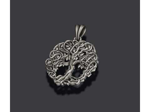 Celtic tree of life pendant 3D प्रिंट मॉडल