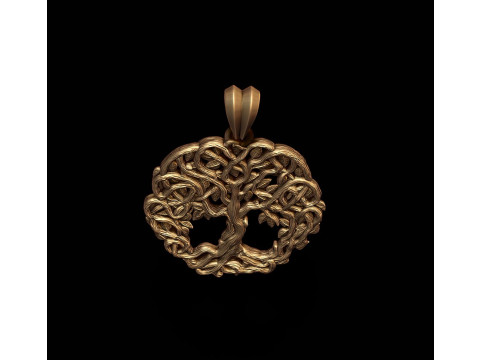 Celtic tree of life pendant 3D प्रिंट मॉडल