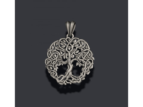 Celtic tree of life pendant 3D प्रिंट मॉडल