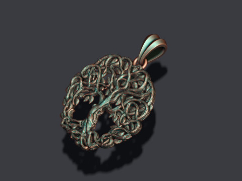 Celtic tree of life pendant 3D प्रिंट मॉडल