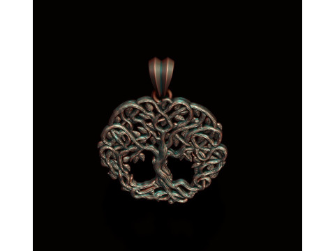 Celtic tree of life pendant 3D प्रिंट मॉडल
