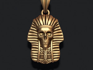 Skull pharaoh pendant 3D Print Models