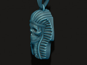 Skull pharaoh pendant Model do druku 3D