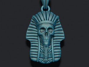 Skull pharaoh pendant Model do druku 3D