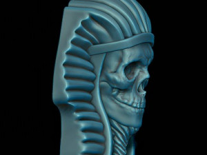 Skull pharaoh pendant Model do druku 3D