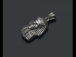 Skull pharaoh pendant Model do druku 3D