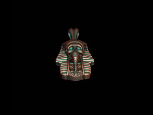 Skull pharaoh pendant Model do druku 3D