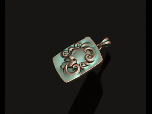 Skull fire pendant 3D Print Model