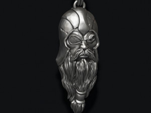 Viking Odin head pendant 3D 打印模型