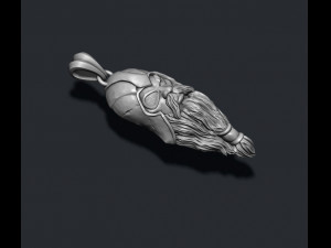 Viking Odin head pendant 3D Baskı Modeli