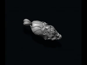 Viking Odin head pendant 3D Print Model