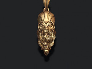 Viking head pendant Modelo de impresión 3D