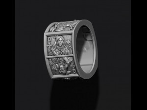 Playing cards club pairs ring 3Dプリントモデル