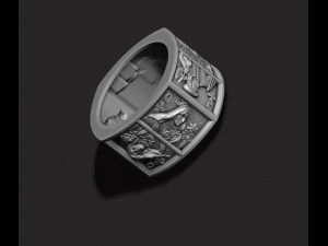 Playing cards club pairs ring 3Dプリントモデル