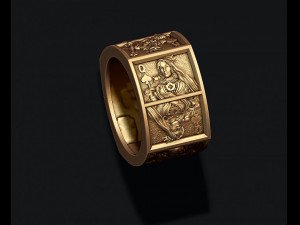 Playing cards spades pairs ring Model do druku 3D