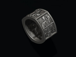 Playing cards Jacks pairs ring Modèles 3D en vedette