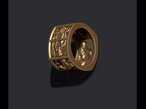 Playing cards Jacks pairs ring Modèles 3D en vedette