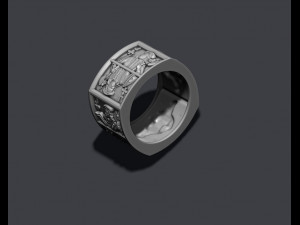 Playing cards Jacks pairs ring Modèles 3D en vedette