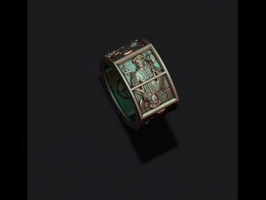 Playing cards Jacks pairs ring 3D Print Model