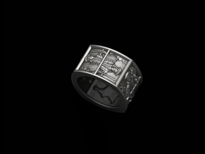 Playing cards Jacks pairs ring Modèles 3D en vedette