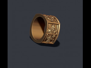 Playing cards Kings pairs ring Modèles 3D en vedette