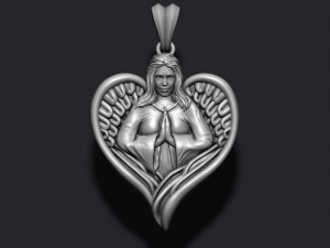 Angel Girl pendant 3D Baskı Modeli