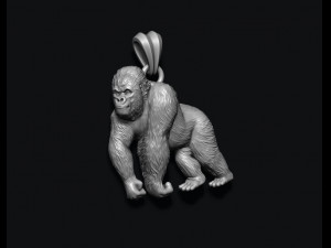 Gorilla pendant 3D प्रिंट मॉडल