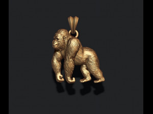 Gorilla pendant 3D 프린트 모델
