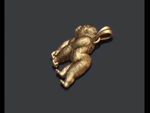 Gorilla pendant 3D Print Model